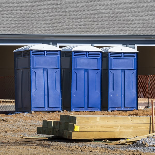 is there a specific order in which to place multiple porta potties in Sidney Maine